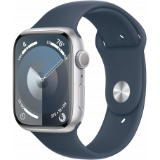 Apple Watch Series 9 Aluminum [GPS 45mm], Silver Blue